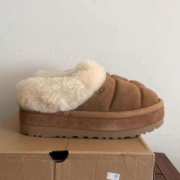 UGG Tazzlita Slip On Cozy Slippers Chestnut USA Women Size 11/UK 9/EU 42 - Picture 8 of 14
